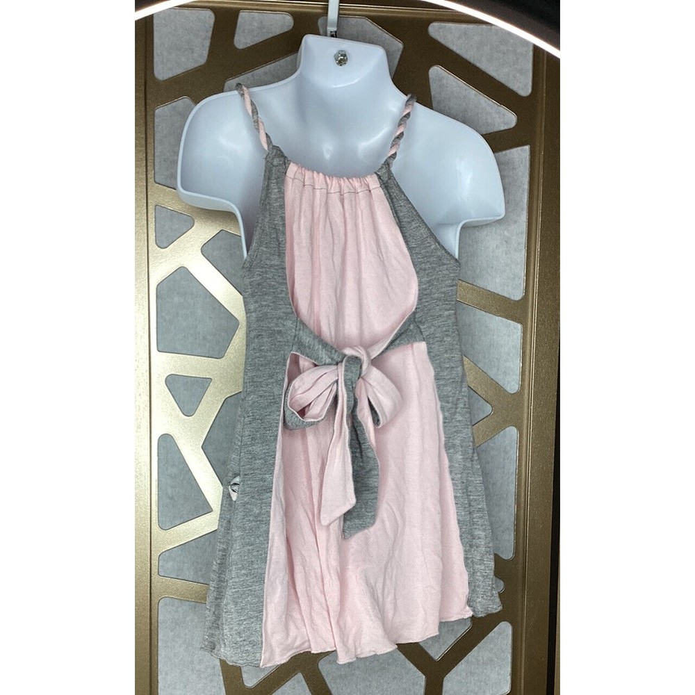 IMOGA Girls' Color Block Sleeveless Baby Toddlers Dress Size 2 A  gray pink